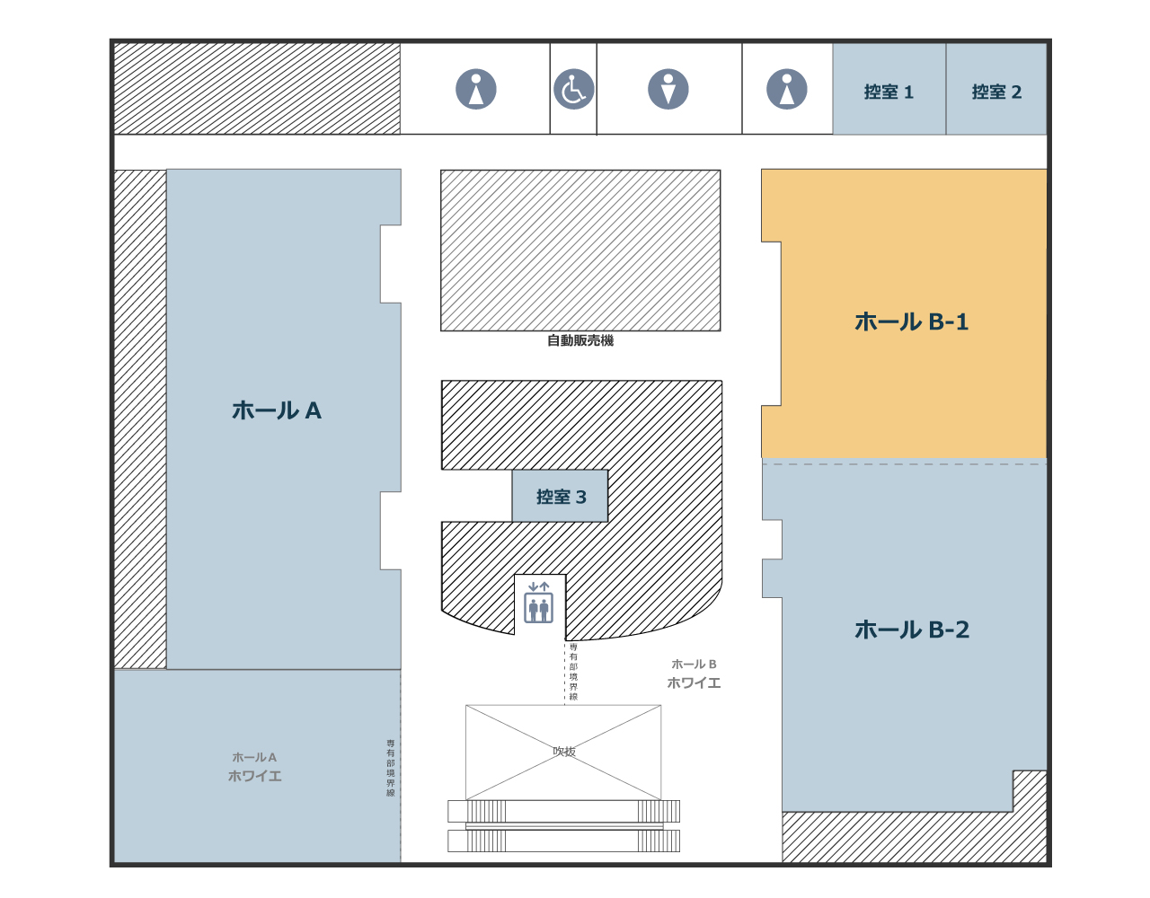 ホールB1-floormap