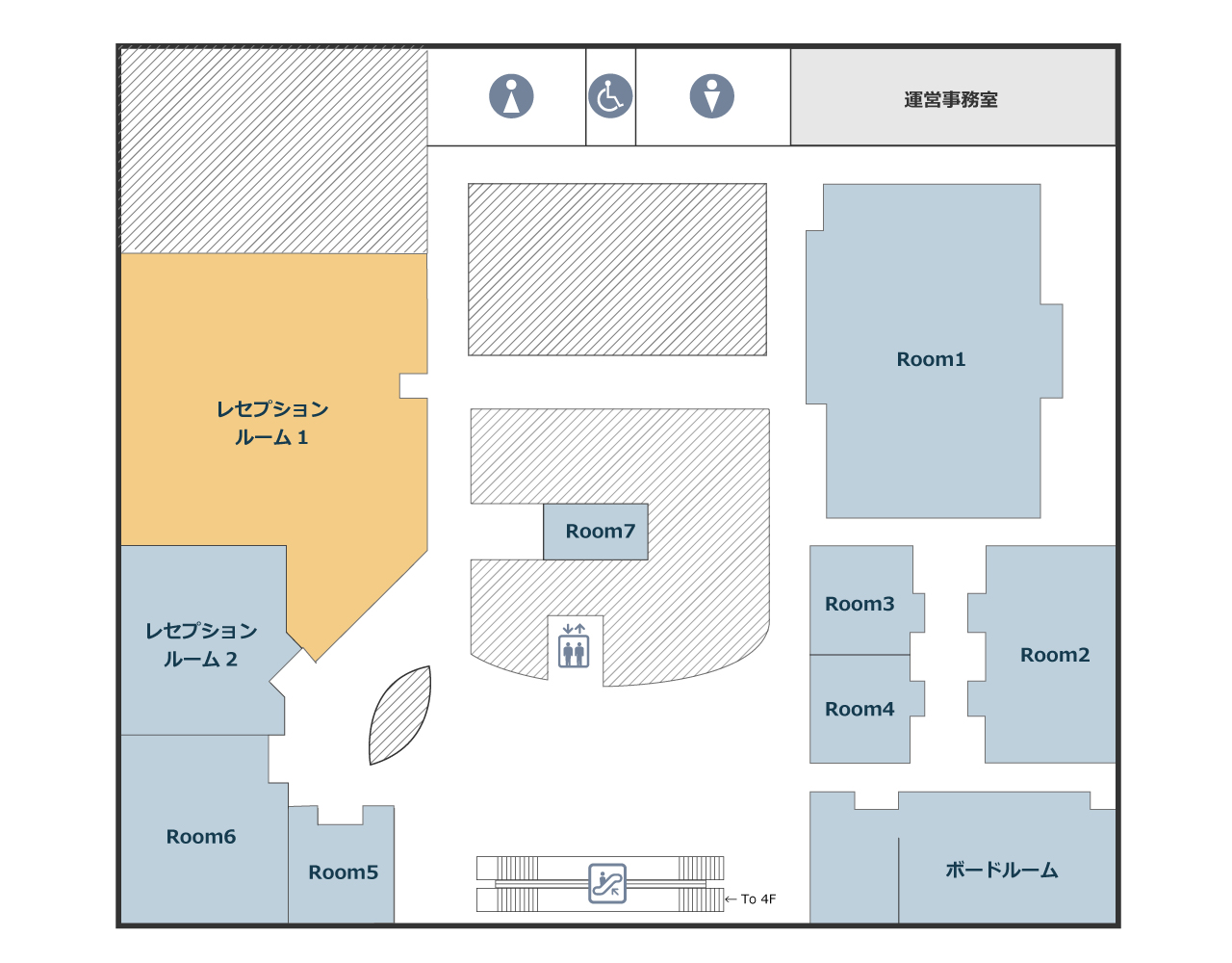 レセプションルーム1-floormap