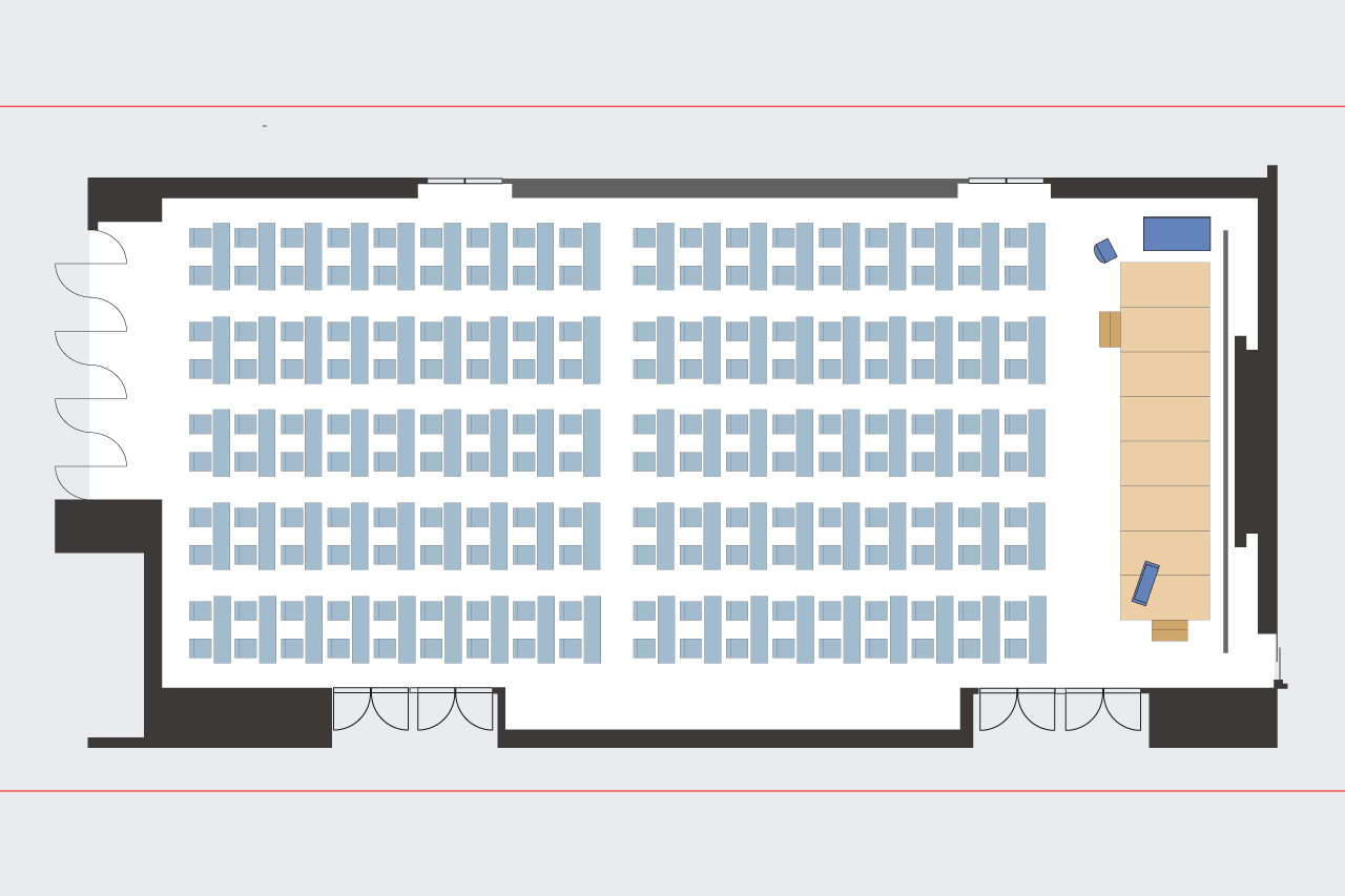 【ホールA】スクール2名掛け
