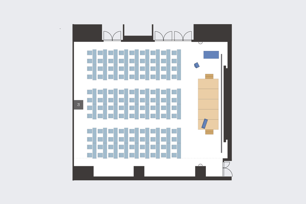 【ホールB1】スクール2名掛け