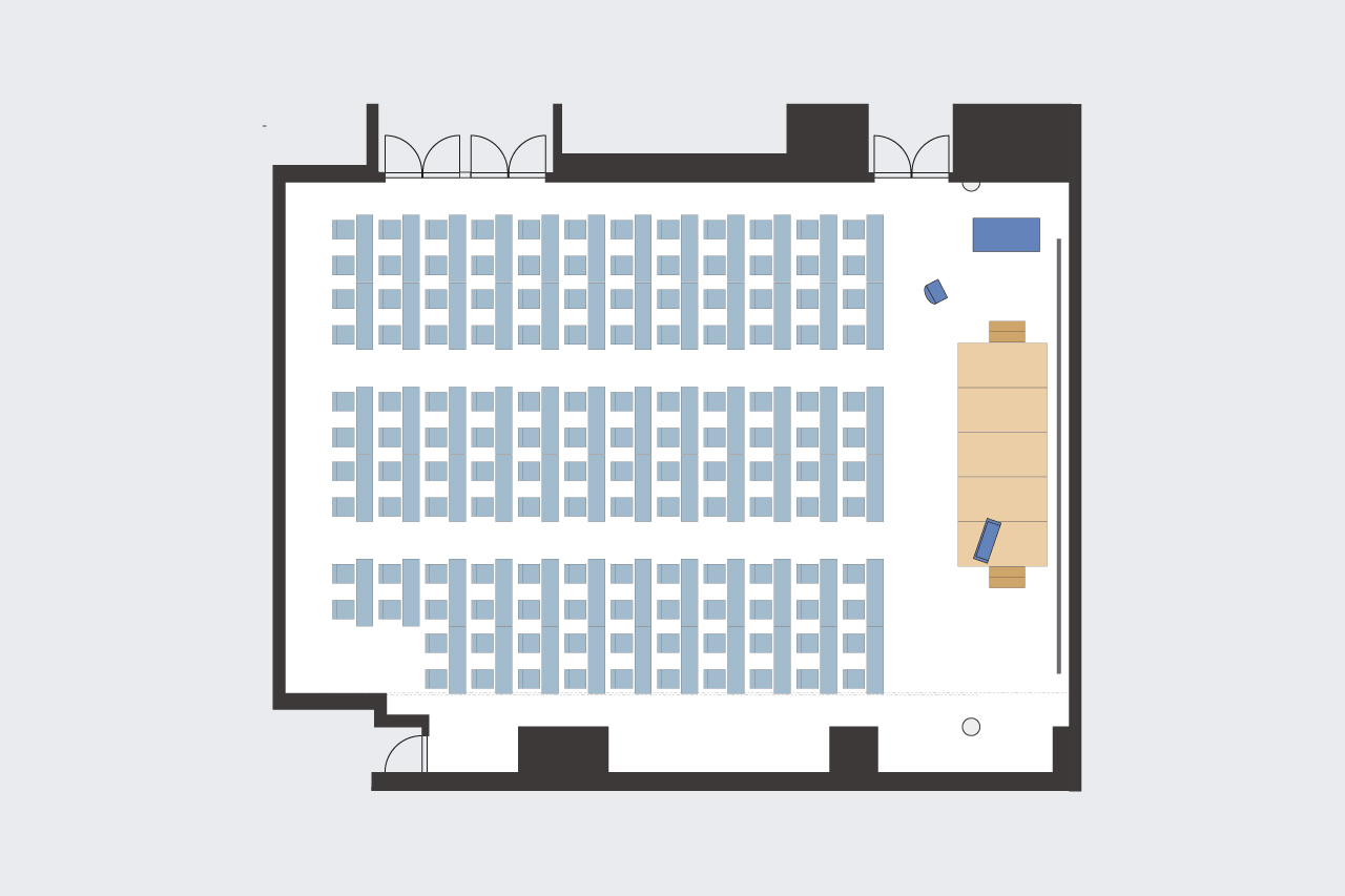 【ホールB2】スクール2名掛け